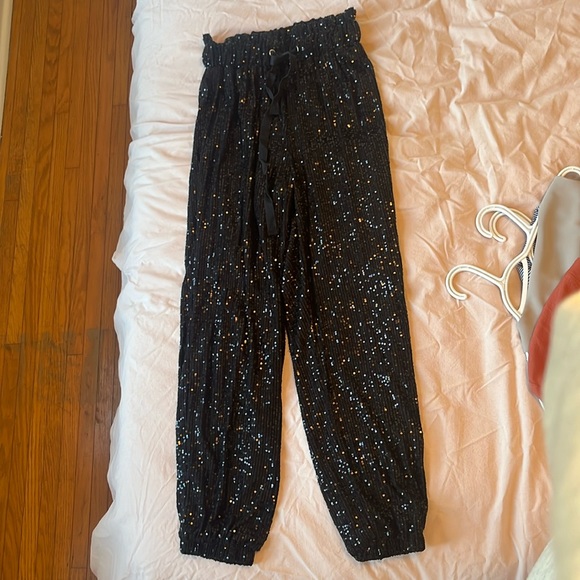 Black sequin pants - Picture 1 of 1